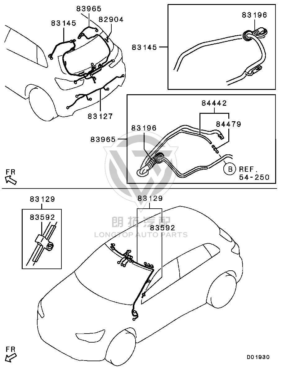 Rear Bumper Radar Harness 8518A-207 8518A207 for Mitsubishi GA1W
