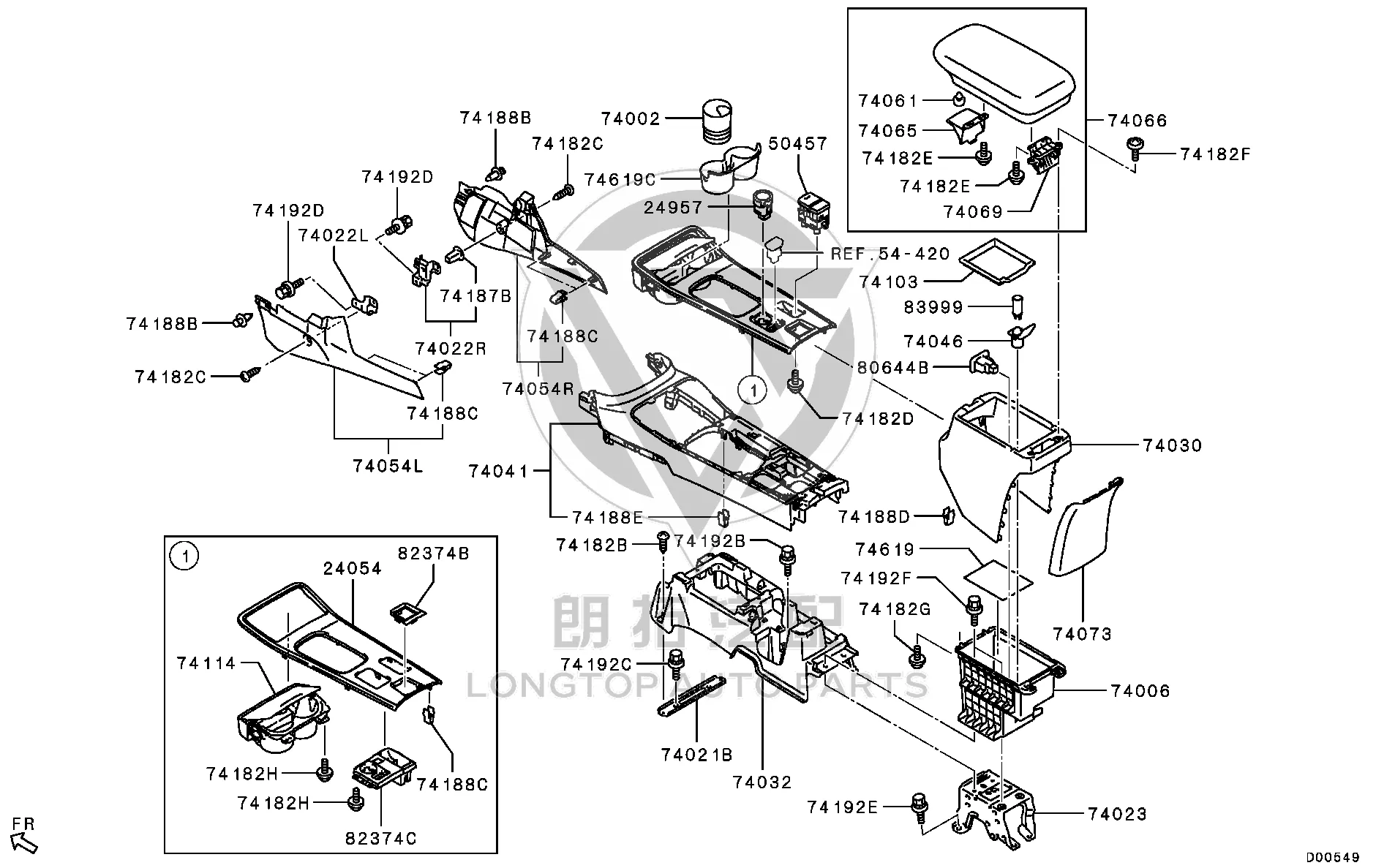 Electronic Parking Brake Switch 8606A-033 8606A033 for Mitsubishi GF3W