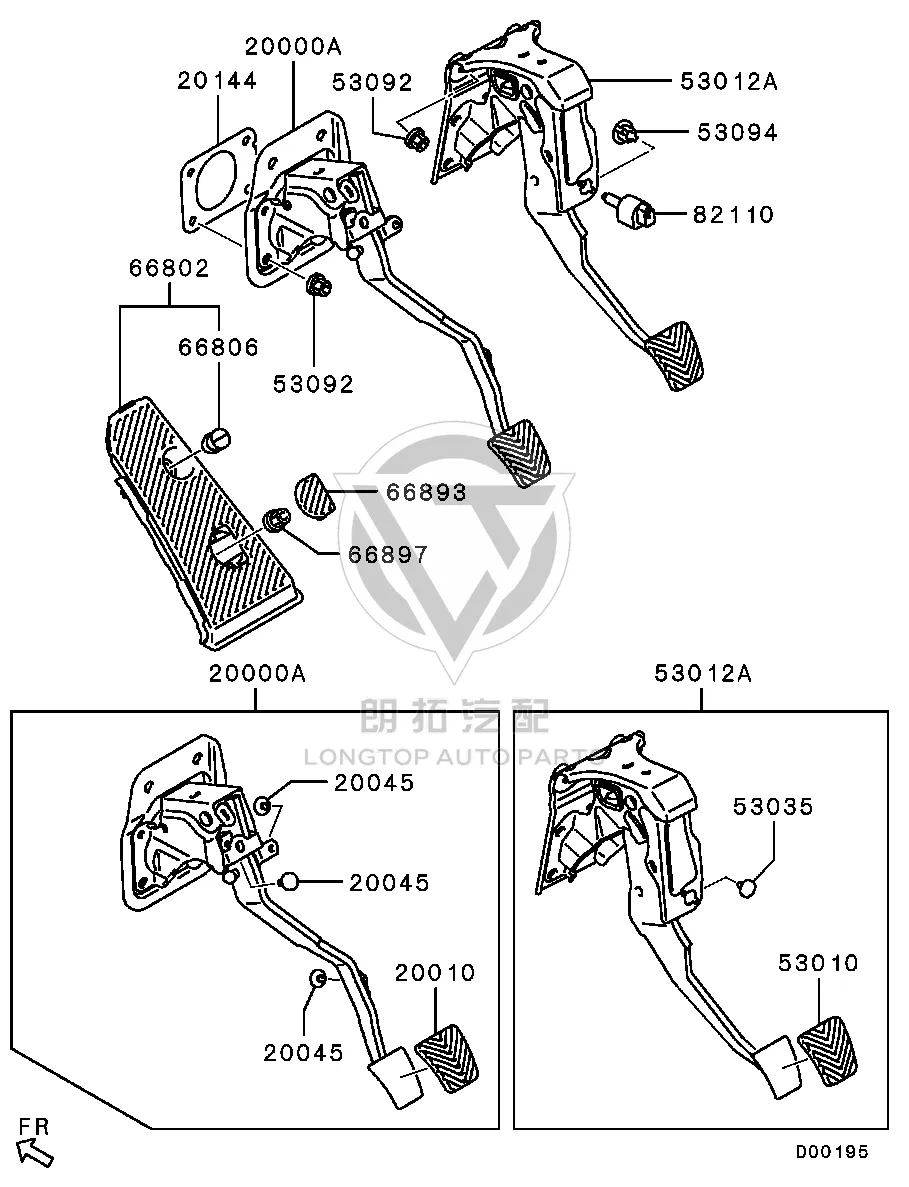 Brake Light Switch 8614A-156 8614A156 for Mitsubishi GA1W