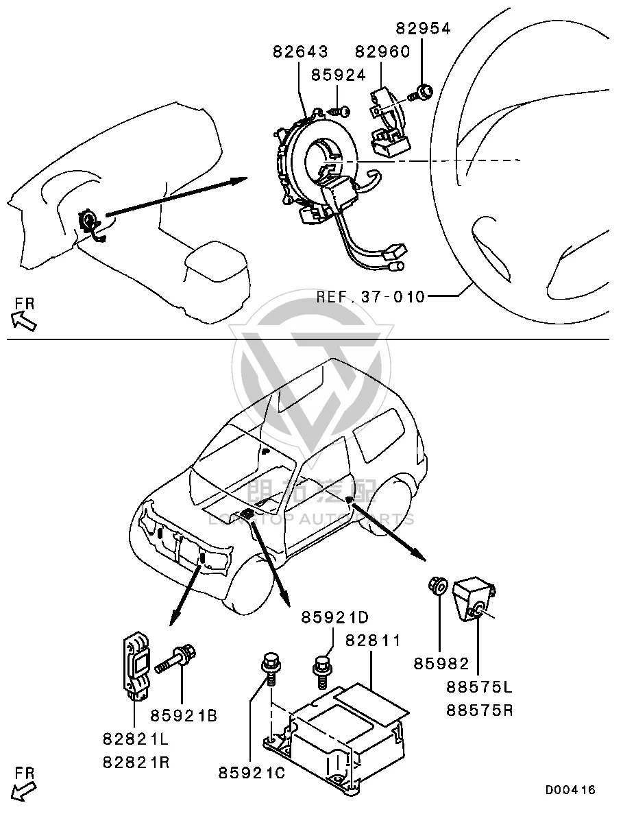 Airbag Coil 8619A-018 8619A018 for Mitsubishi V87W