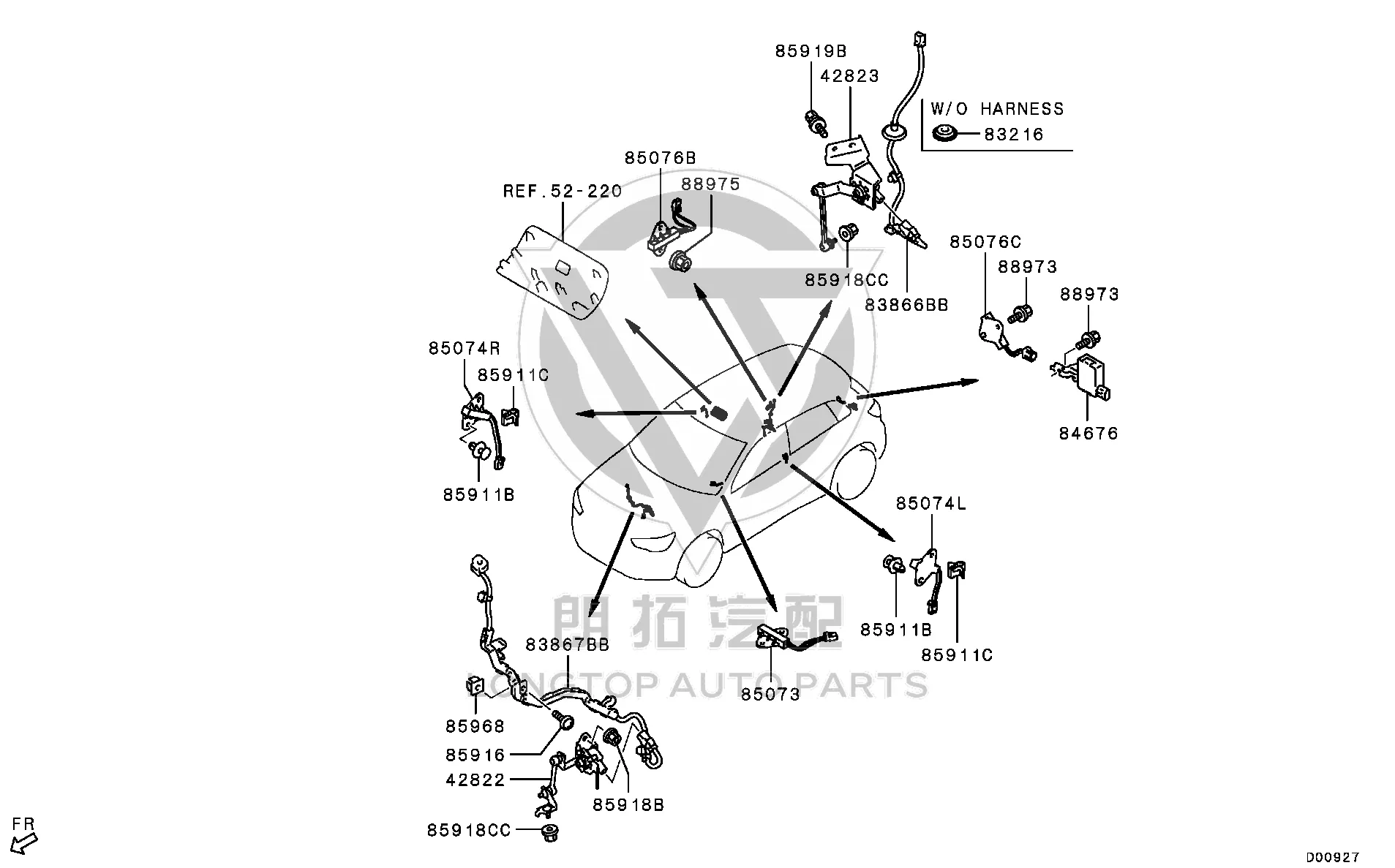 Keyless Operating System Buzzer Assembly 8637B-091 8637B091 for Mitsubishi GA2W