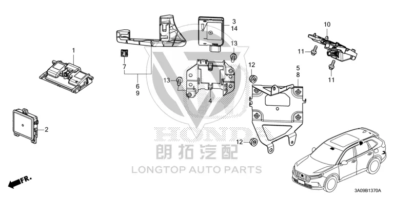 Pedestrian Collision Avoidance Detection Module 8S303-3E5H0 8S3033E5H04 for Honda