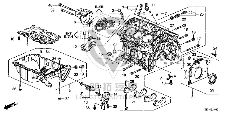 Bolt 90009-PY300 90009PY300 for Honda