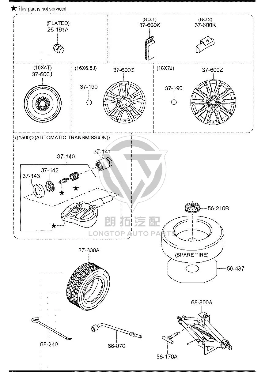 Steel Rim 9965N-36560 9965N36560 for Mazda Mazda3 Axela