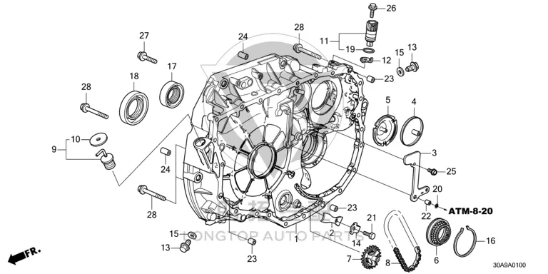 Front Half Shaft Oil Seal 91206-RCT-003 91206RCT003 for Honda