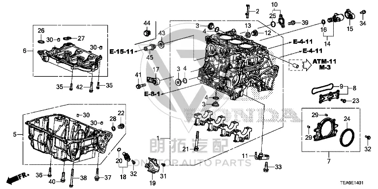 Crankshaft Rear Oil Seal 91214-5R3H0 912145R3H01 for Honda