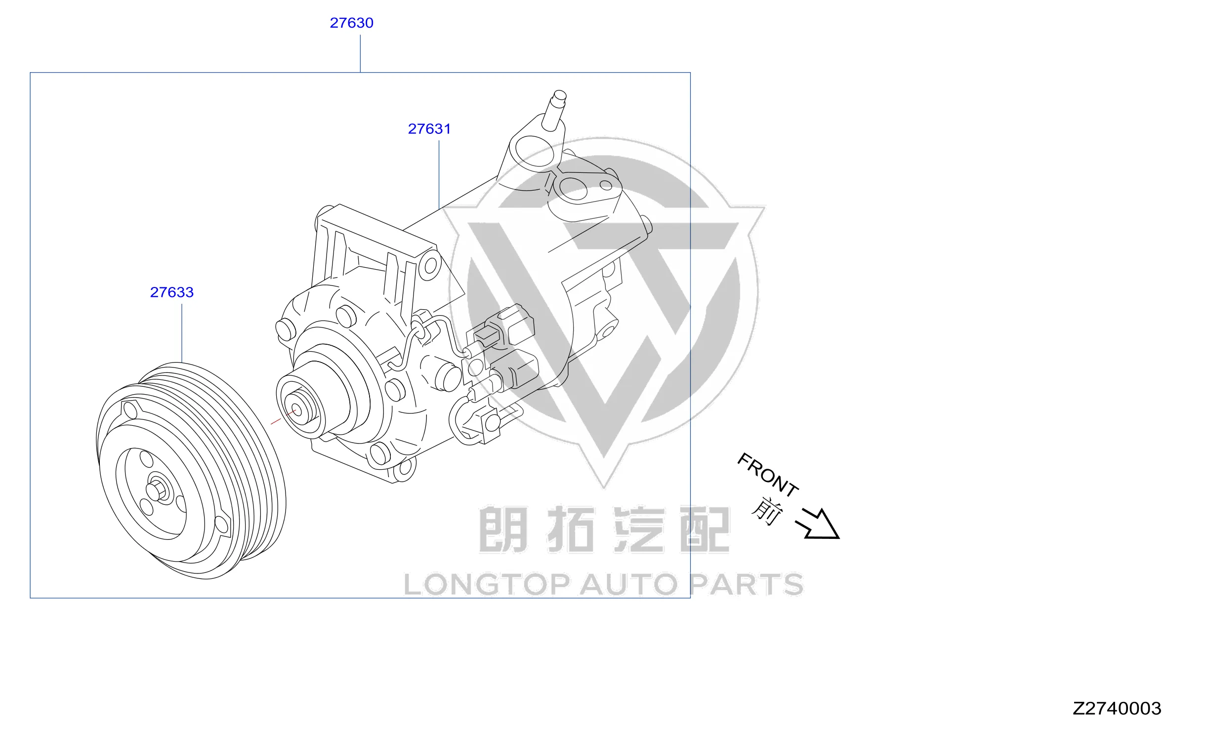 Air Conditioning Pump 92600-1U70A 926001U70A for Nissan