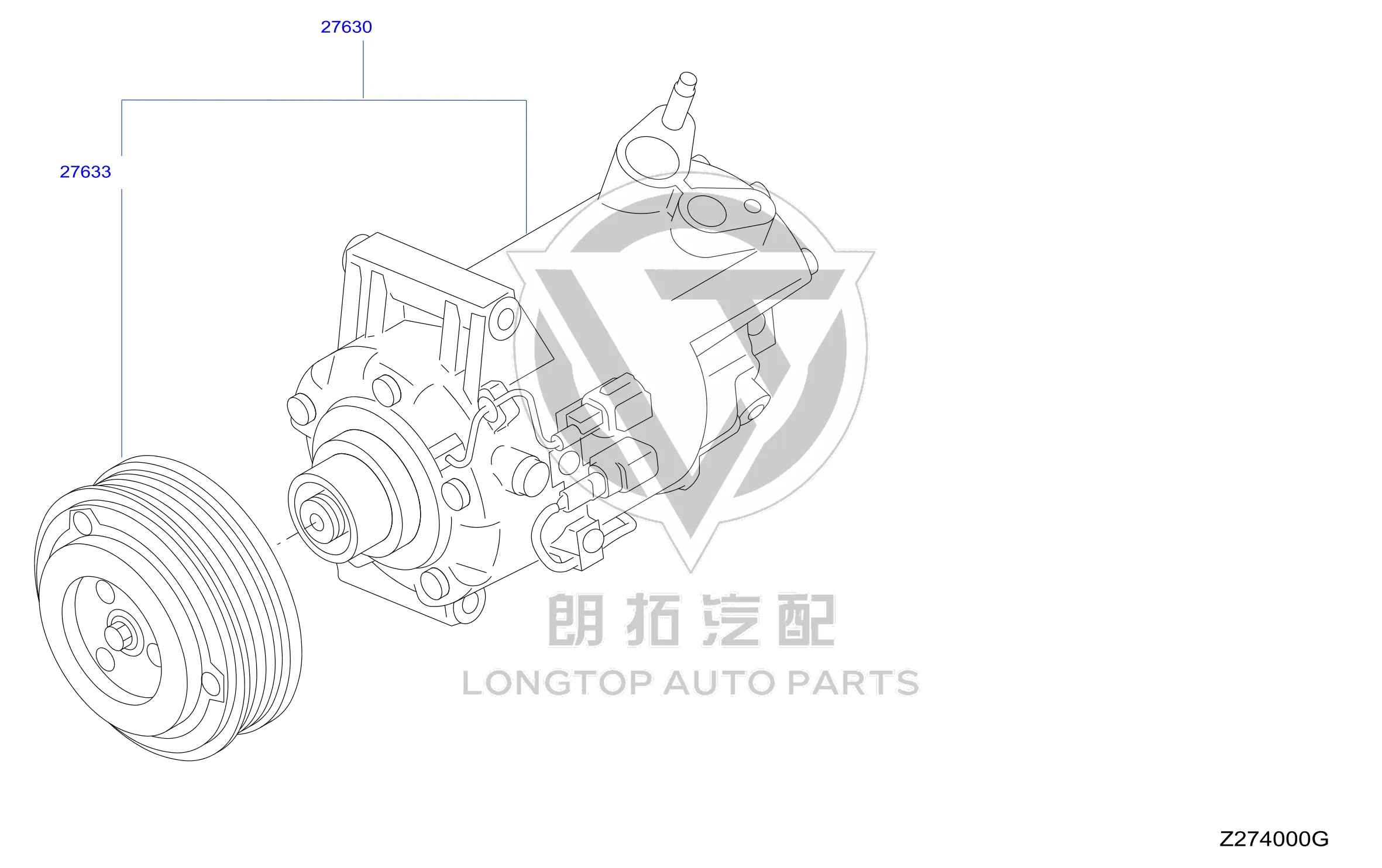 Air Conditioning Pump 92600-3RJ2E 926003RJ2E for Nissan
