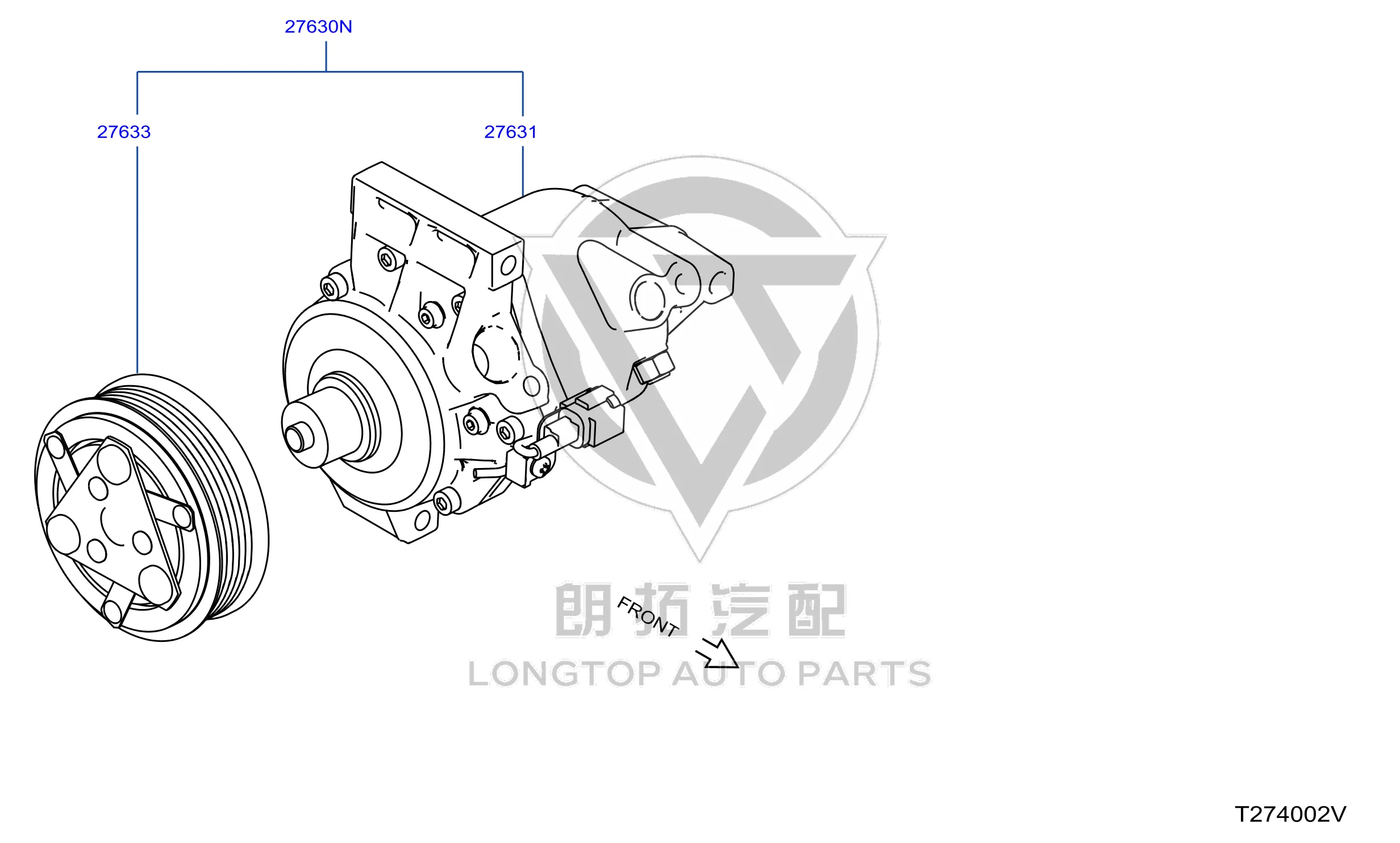 Air Conditioning Pump 92600-3RJ2C 926003RJ2C for Nissan