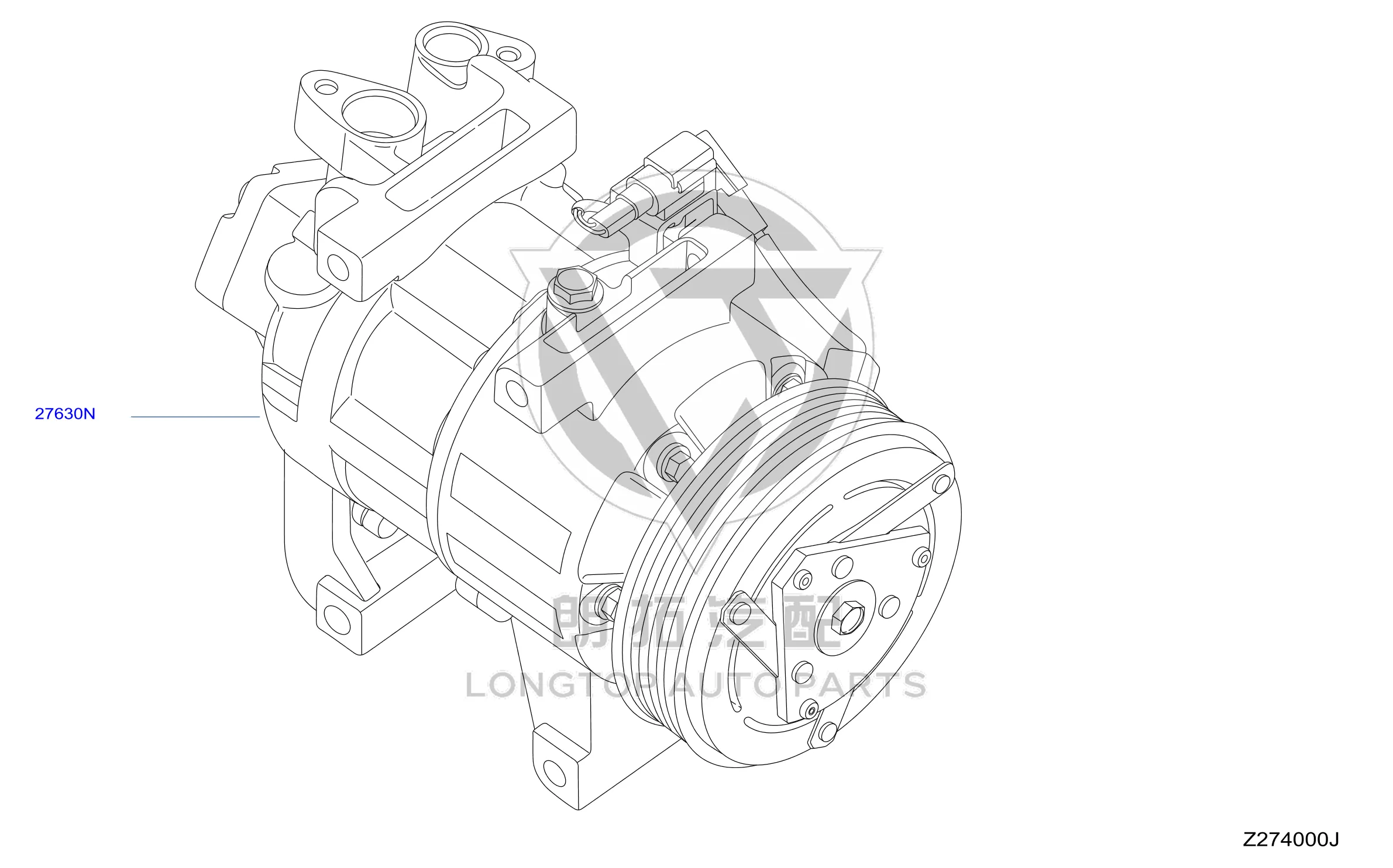 Air Conditioning Pump 92600-3TA1D 926003TA1D for Nissan