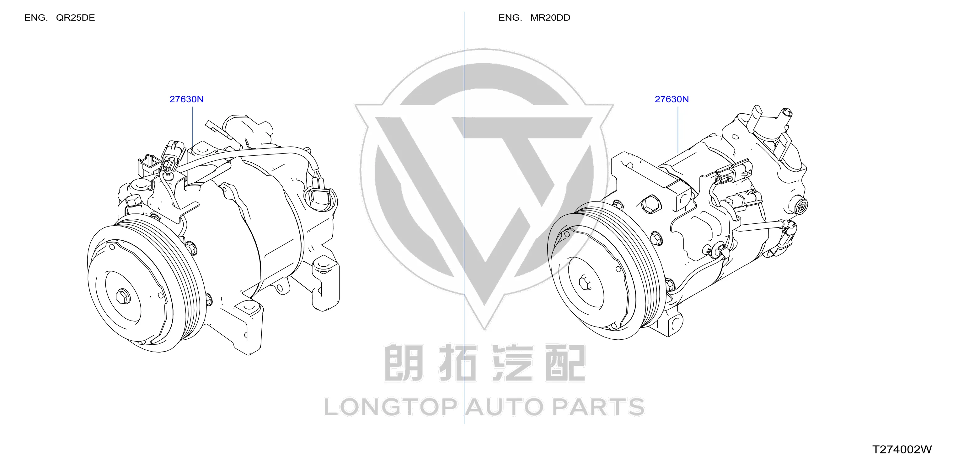 Air Conditioning Pump 92600-4BA0A 926004BA0A for Nissan