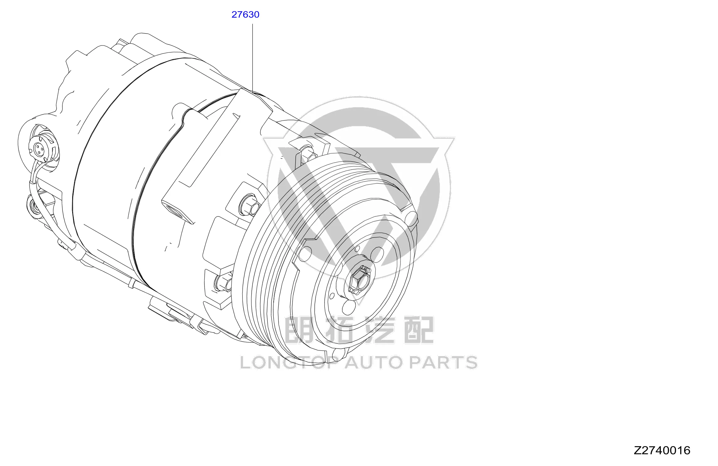 Air Conditioning Pump 92600-6CB2A 926006CB2A for Nissan