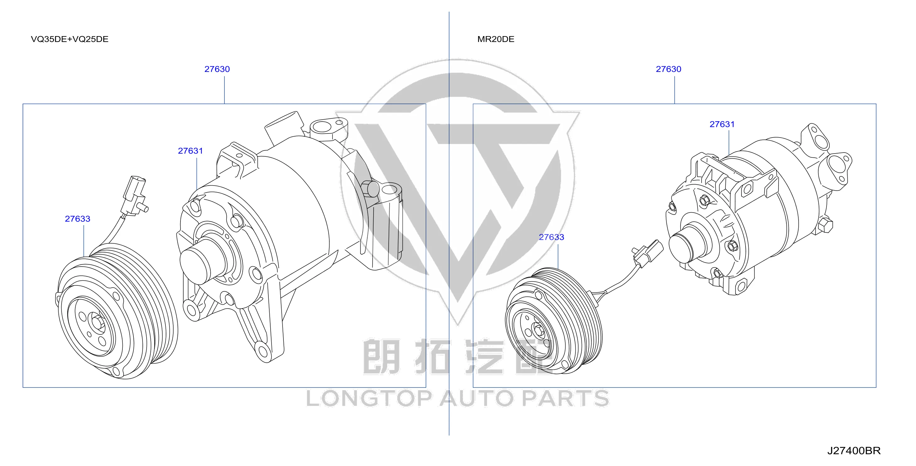 Air Conditioning Pump 92600-JP00C 92600JP00C for Nissan