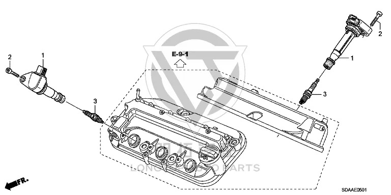 Spark plug 9807B-5615W 9807B5615W for Honda