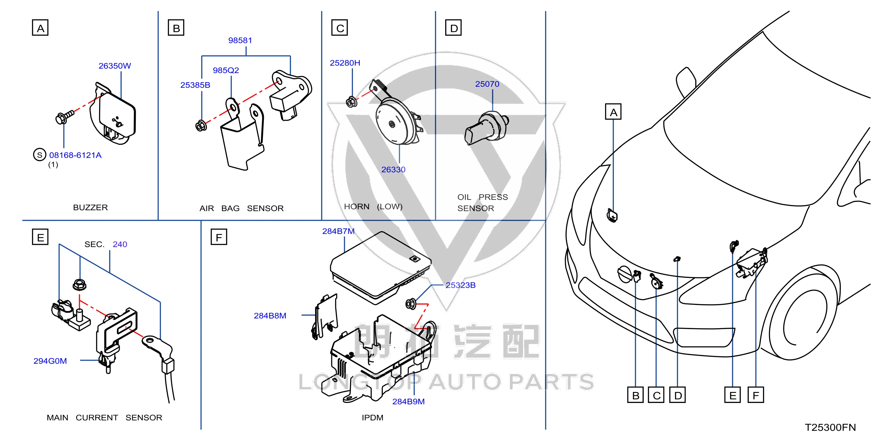 Front Airbag Sensor K8581-3DA0A K85813DA0A for Nissan