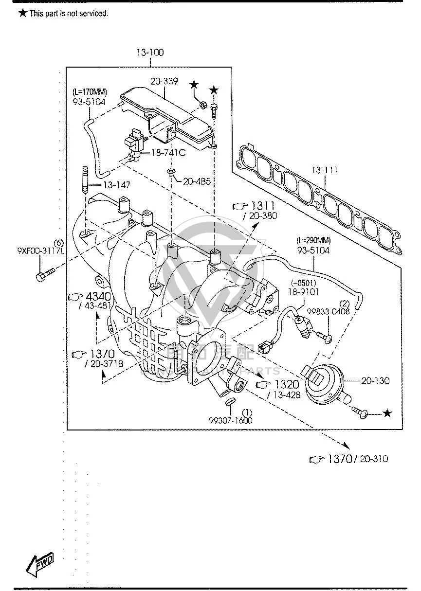 Bolt 9XF00-3117L 9XF003117L for Ford Galaxy