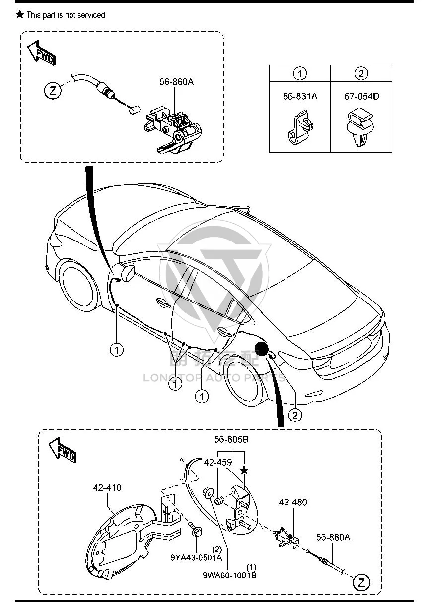 Fuel Tank Filler Cap GHK14-2410 GHK142410 for Mazda MAZDA6