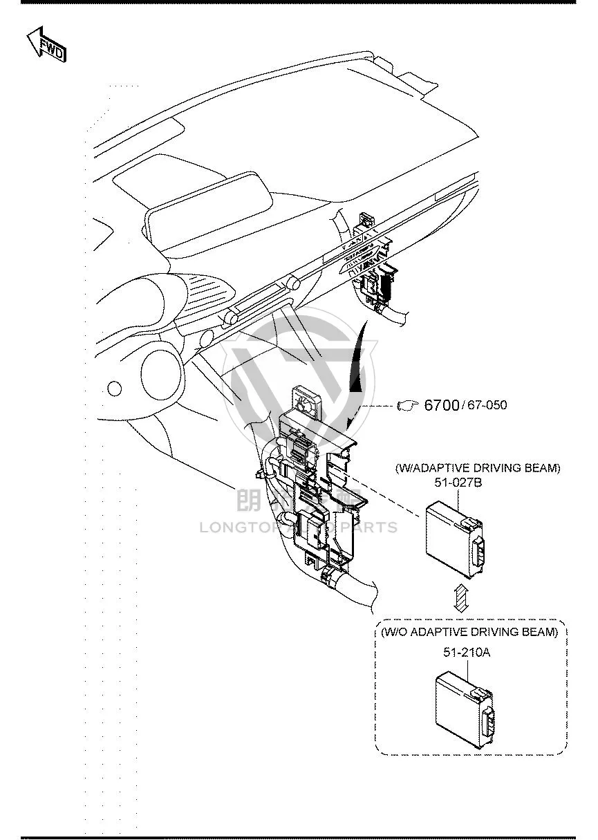 Headlight Control Module B1H45-1225 B1H451225 for Mazda MAZDA3