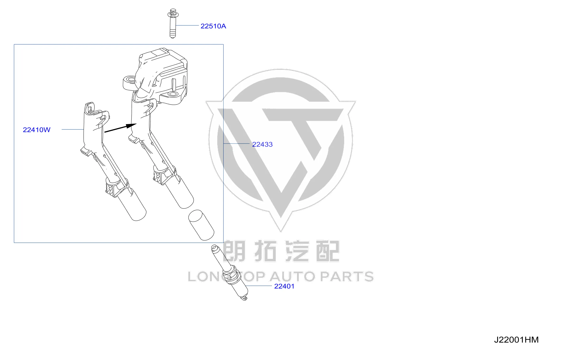 Spark Plug B2401-HG00B B2401HG00B for Infiniti