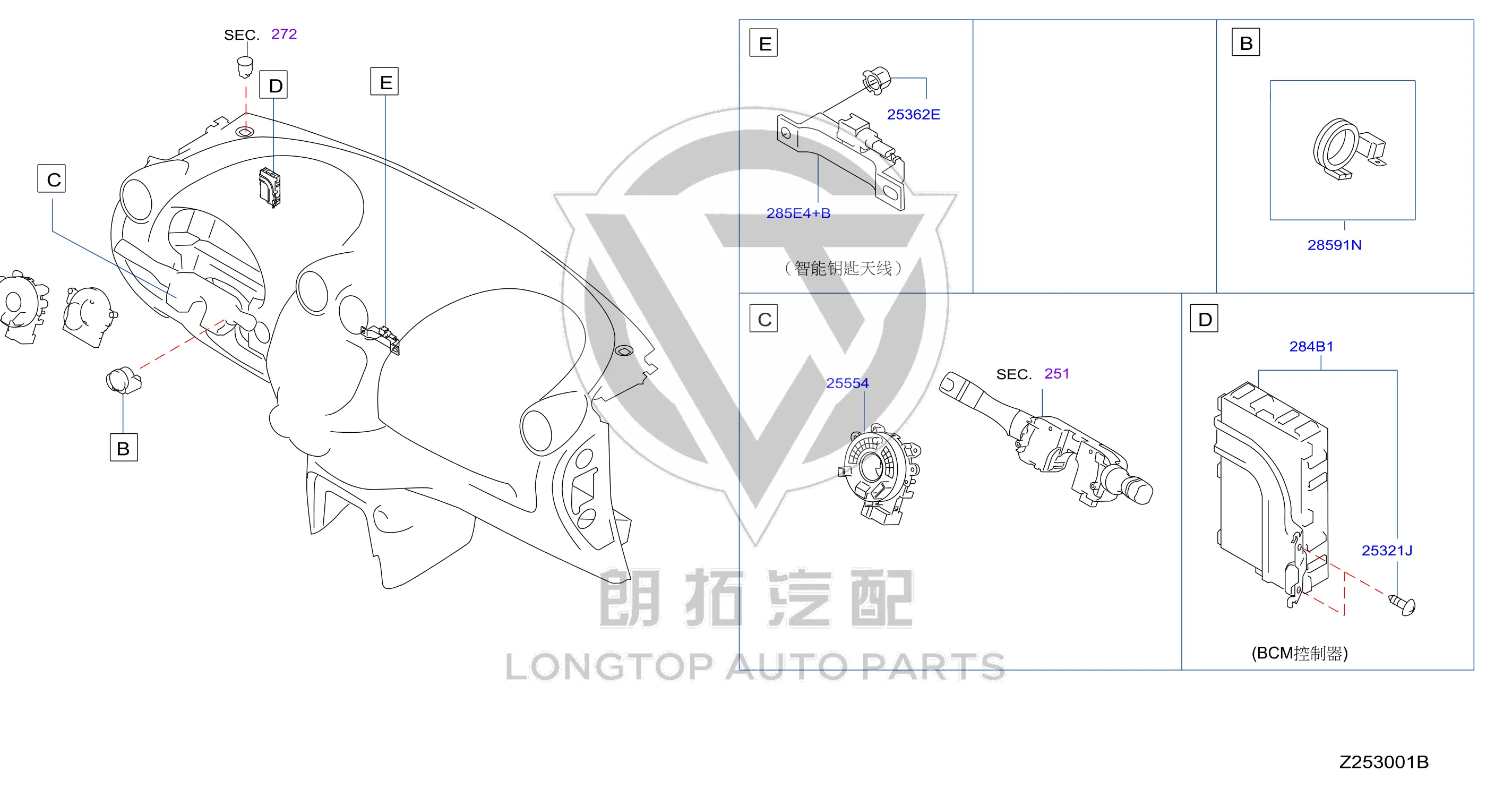 Airbag Coil B5554-3AW9A B55543AW9A for Nissan