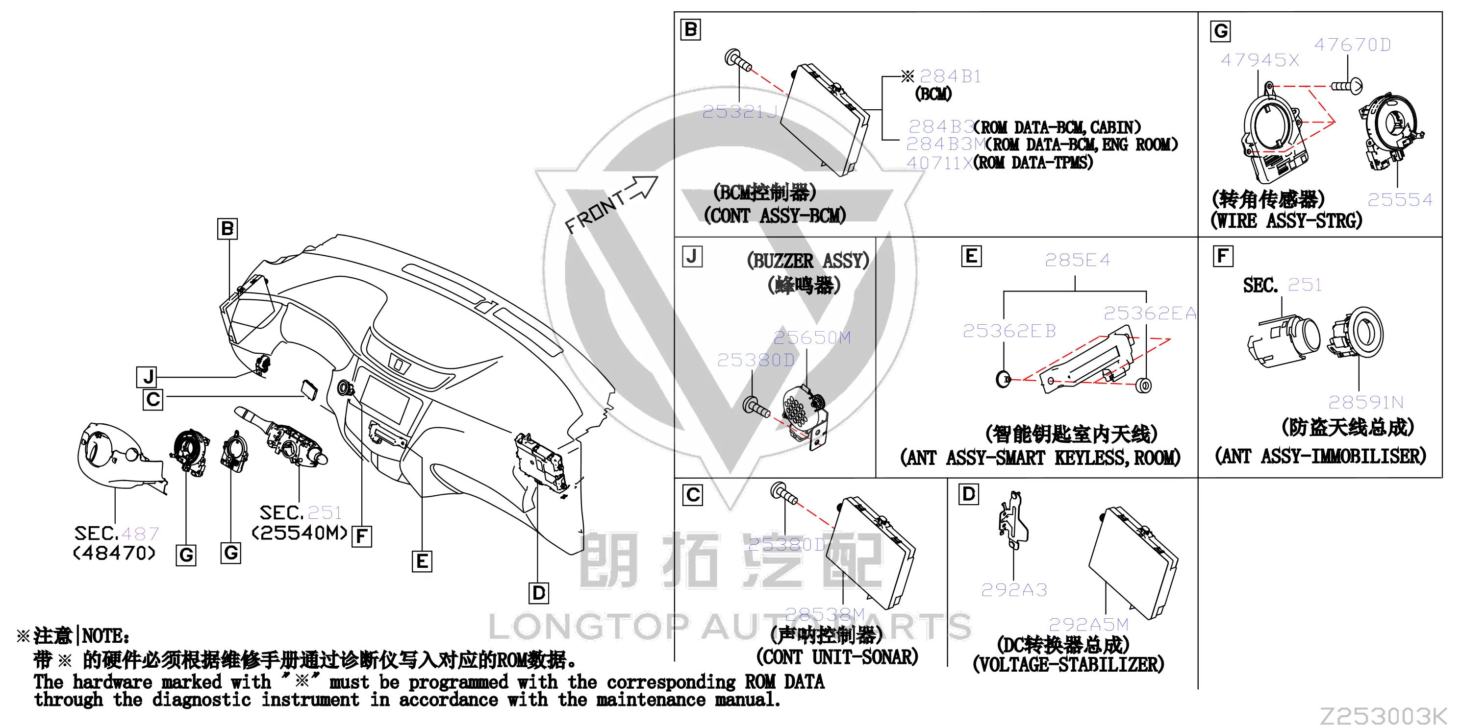 Airbag Coil B5554-4CL0A B55544CL0A for Nissan