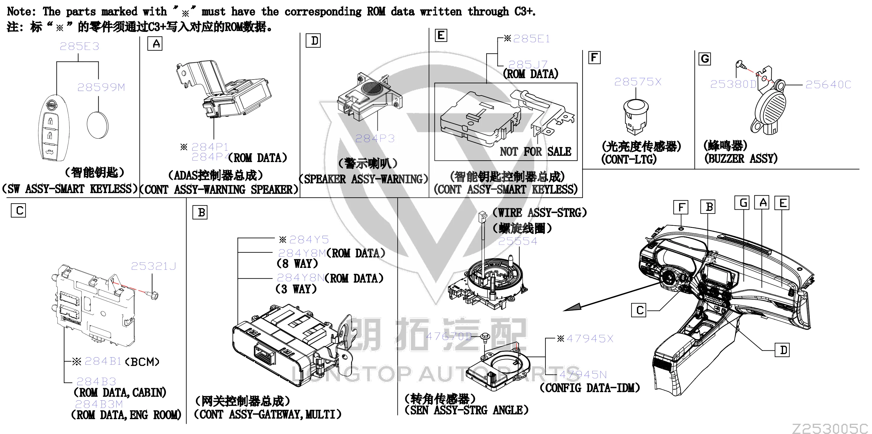 Airbag Coil B5554-5RA1D B55545RA1D for Nissan