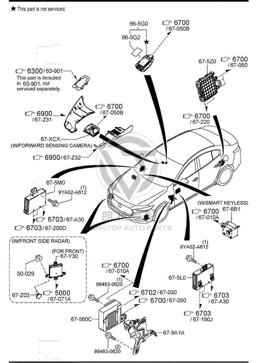 Body Control Module BDYL6-7560D BDYL67560D for Mazda MAZDA3
