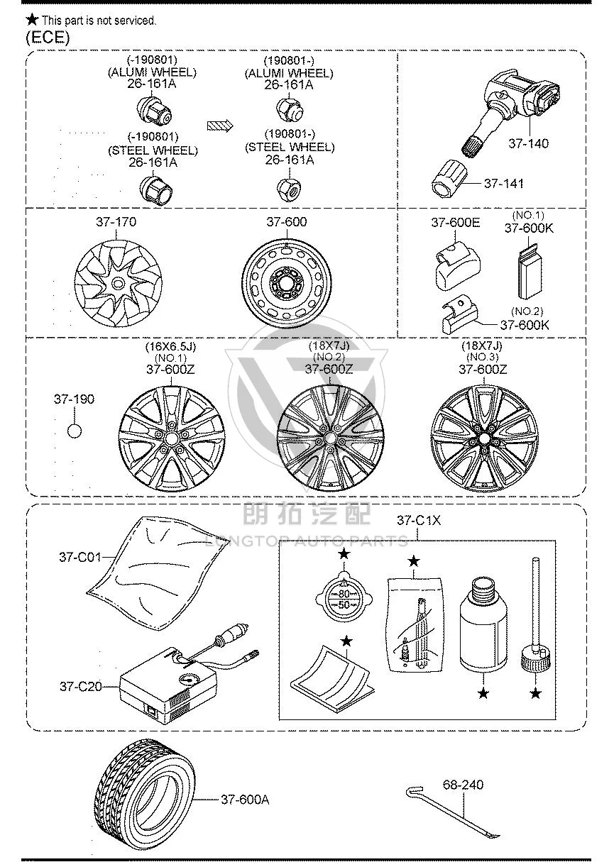 Tire Pressure Sensor BDMC3-7140 BDMC37140 for Mazda MAZDA6