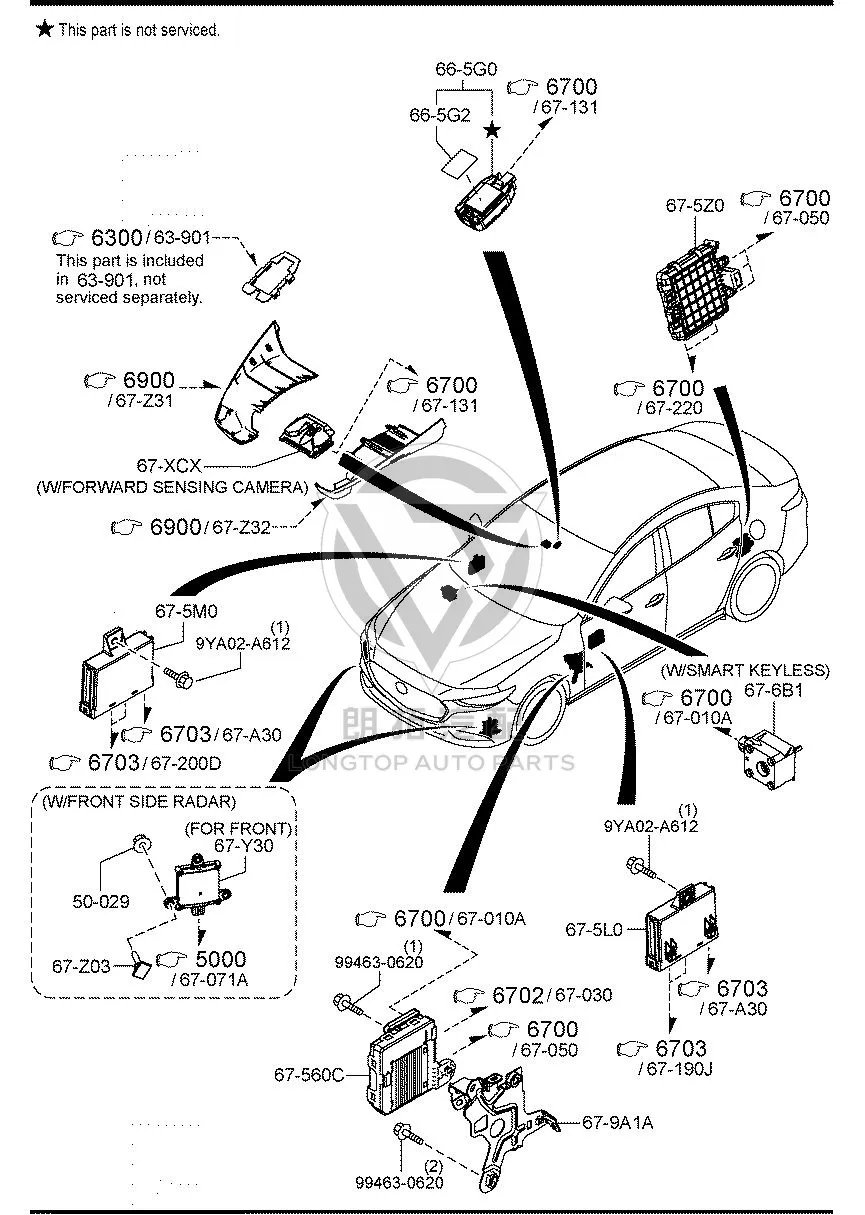 Body Control Module BDYL6-7560H BDYL67560H for Mazda CX-50