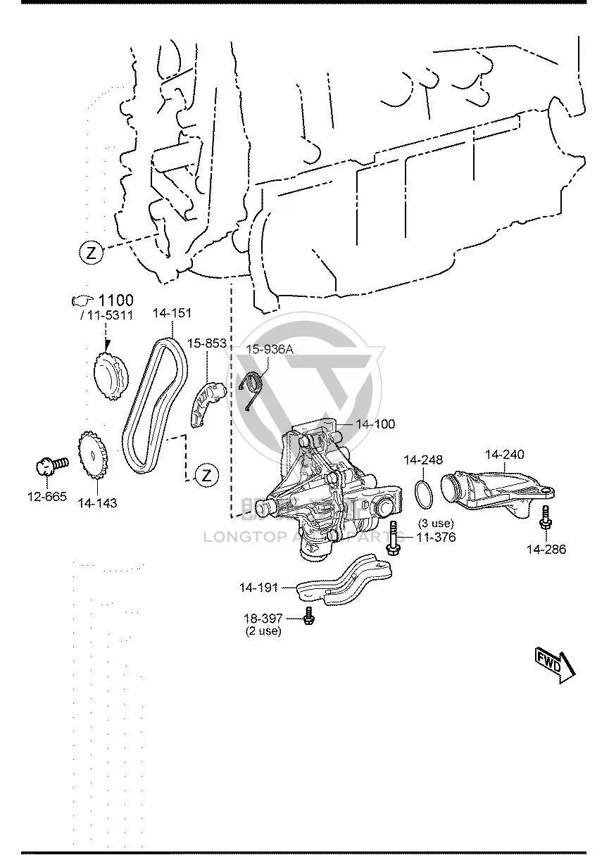 Oil Pump Strainer CWF11-42411 CWF114241 for Mazda CX-50