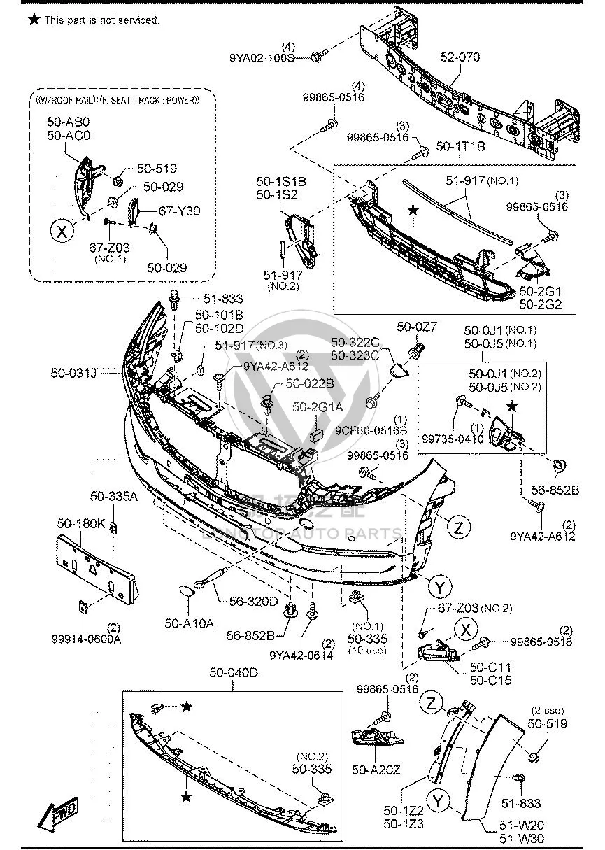 Front License Plate DAEF5-0171 DAEF50171 for Mazda CX-30