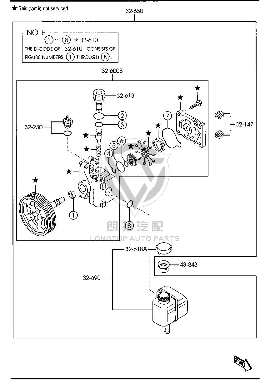 Power Steering Pump EG213-2600A EG2132600A for Mazda CX-7