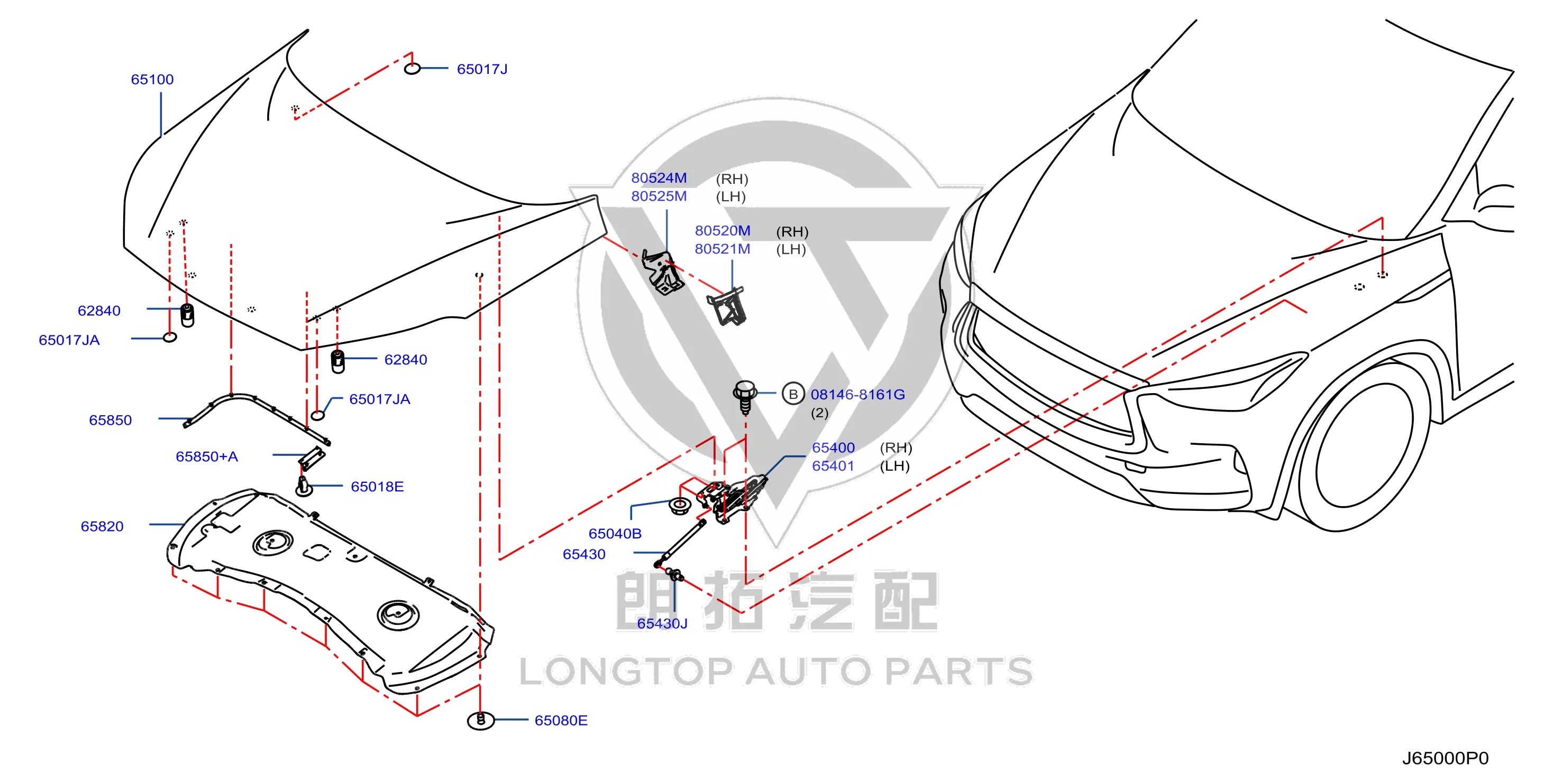 Front Hood F510M-5NNMA F510M5NNMA for Infiniti