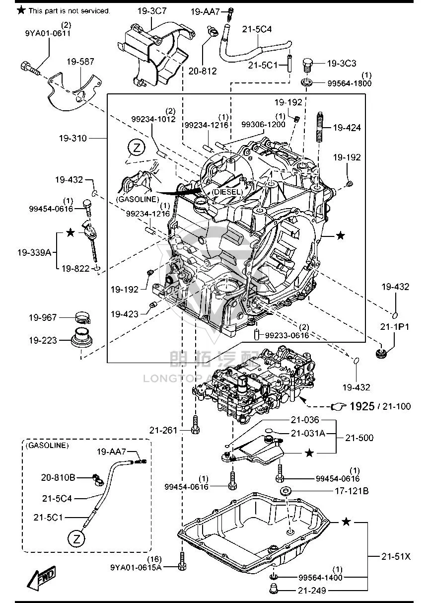Transmission Filter FZ012-1500 FZ0121500 for Mazda MAZDA6