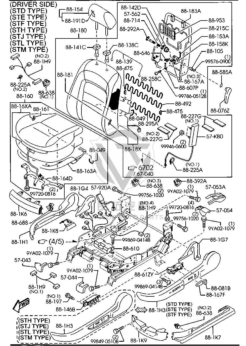 Driver Seat Control Computer G28C6-75J0 G28C675J0 for Mazda MAZDA6