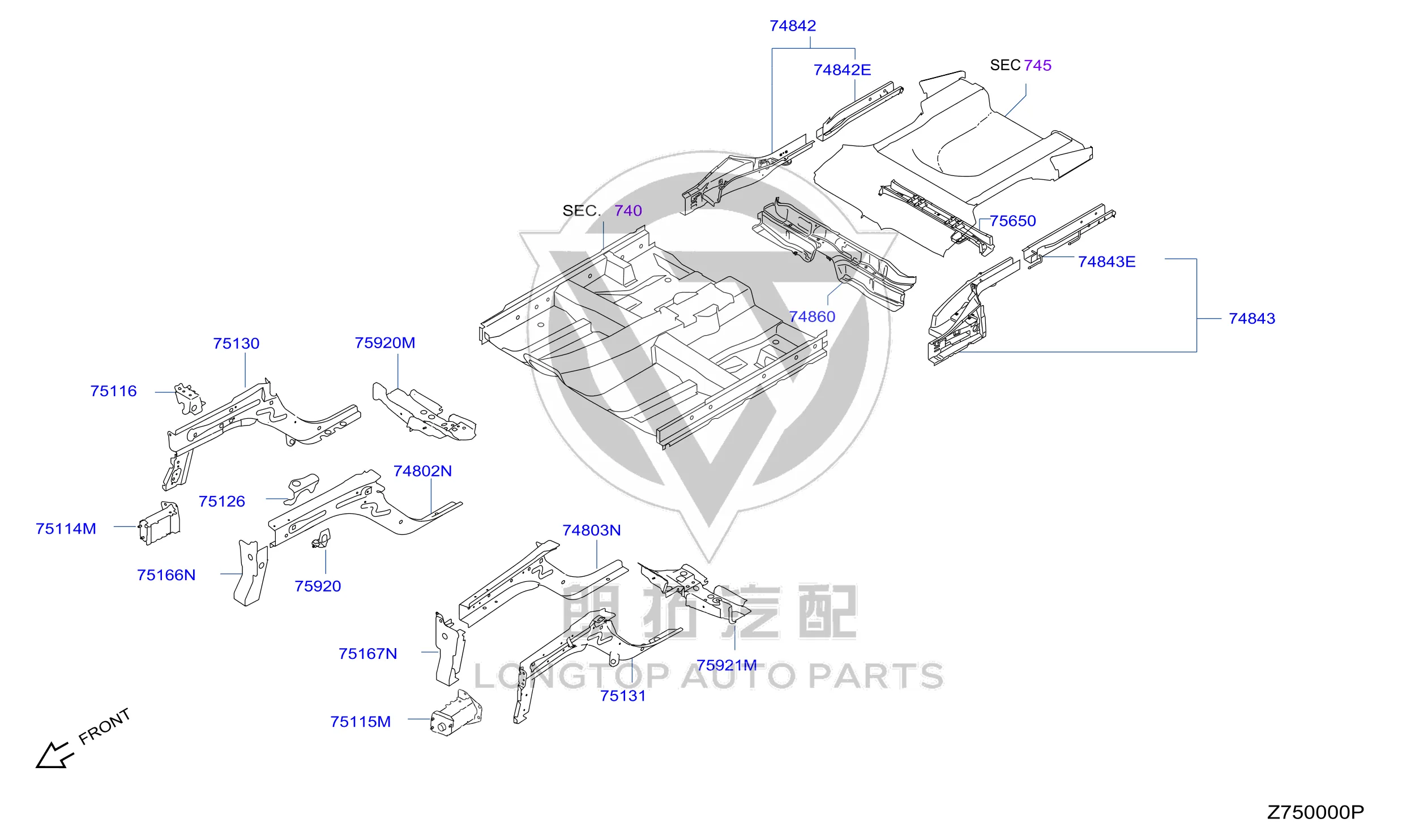 Front Bumper Frame Bracket Left G5115-3RAMA G51153RAMA for Nissan