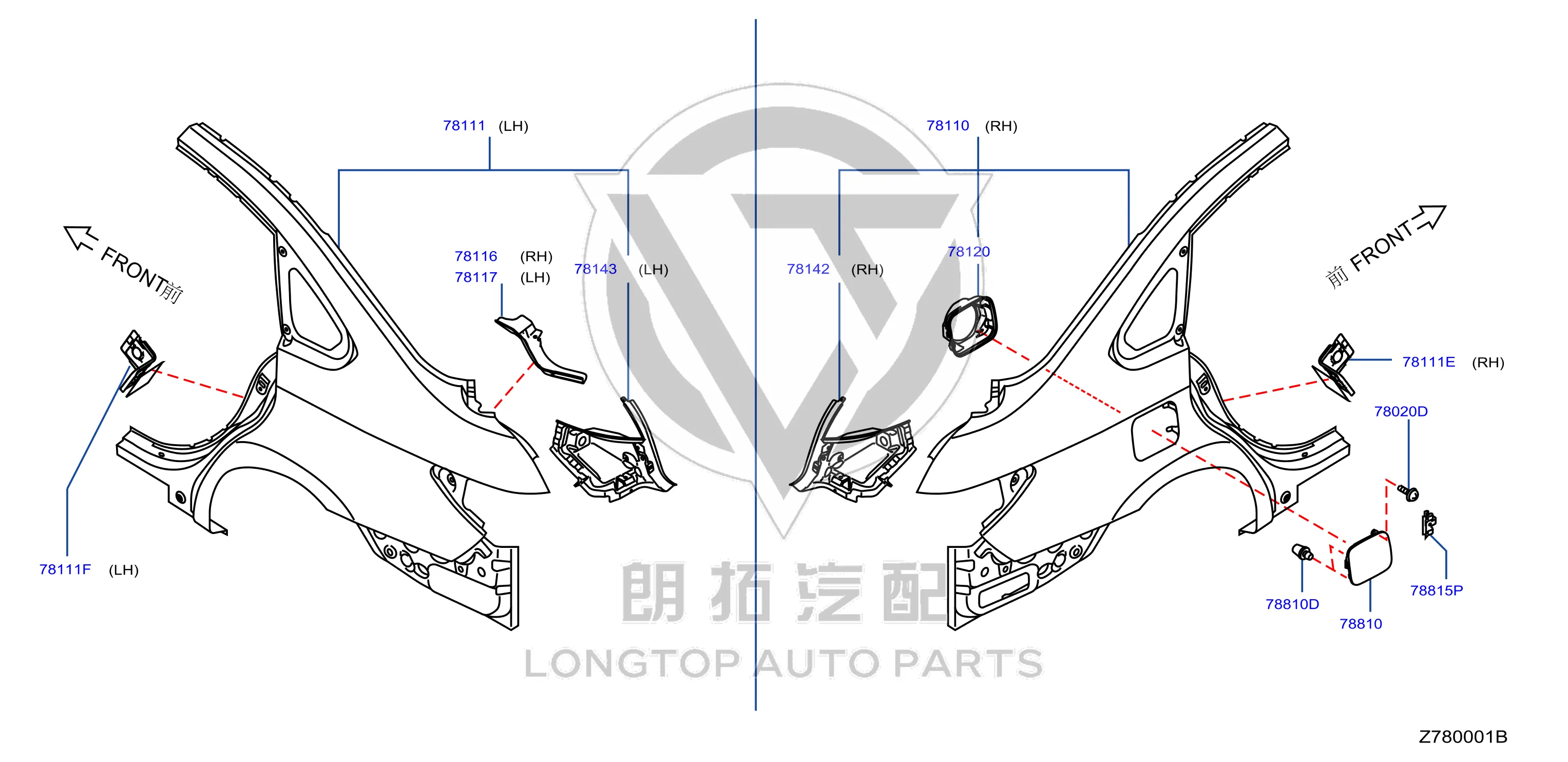 Side Wall Outer Panel Rear Left G8101-2GGMA G81012GGMA for Venucia