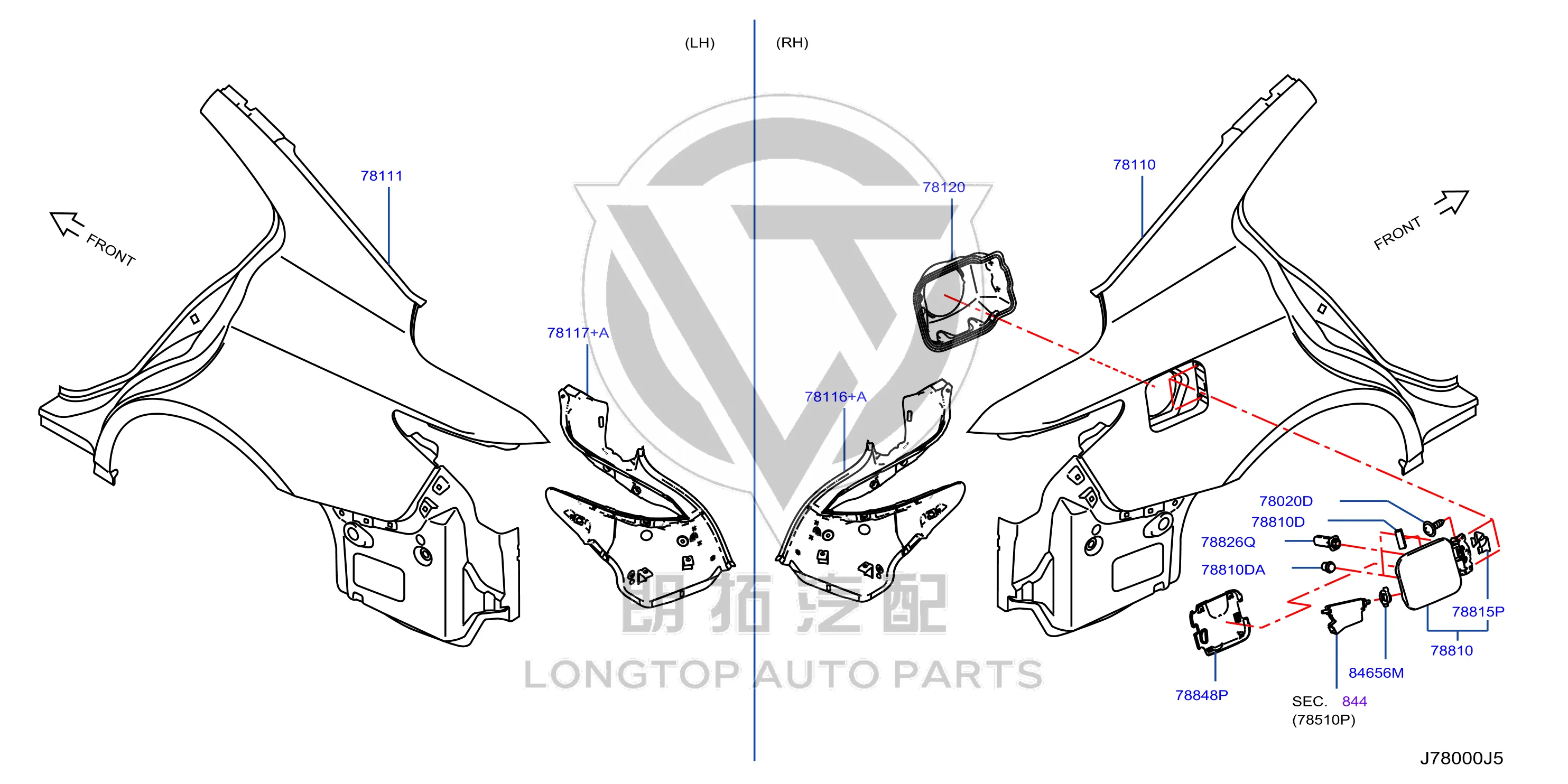 Tail Light Socket (Left) G8115-2V7MA G81152V7MA for Infiniti