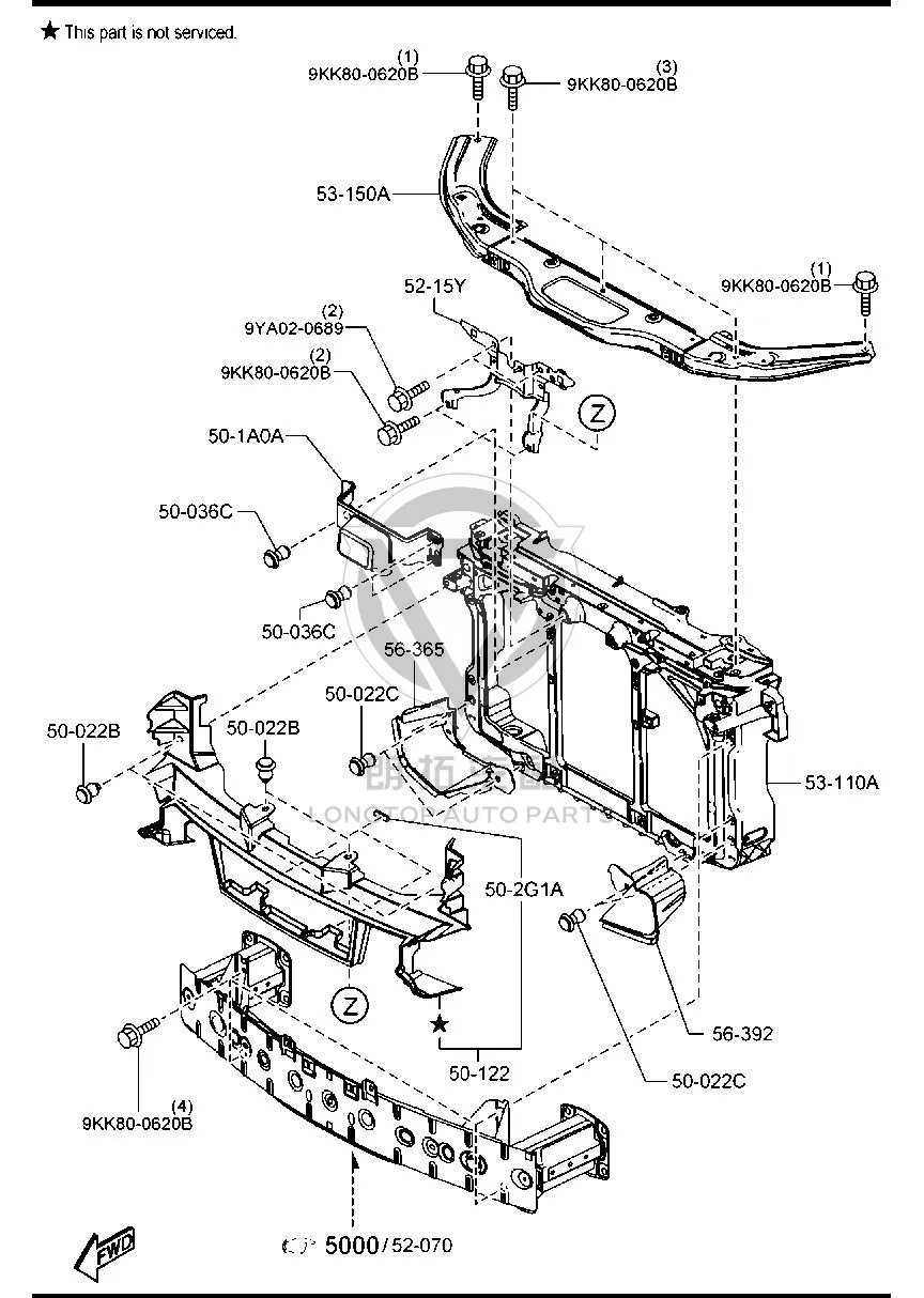 Front Hood Lock Bracket GV9B5-215Y GV9B5215Y for Mazda Mazda6 Atenza
