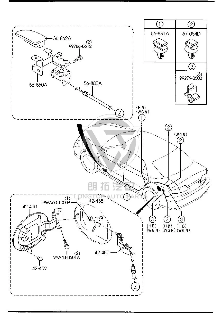 Fuel Tank Filler Cap GJ6A4-2410E GJ6A42410E for Mazda Mazda6