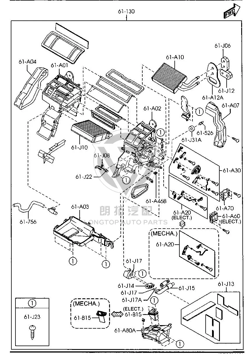 Expansion Valve GJ6A6-1J14B GJ6A61J14B for Mazda Mazda6