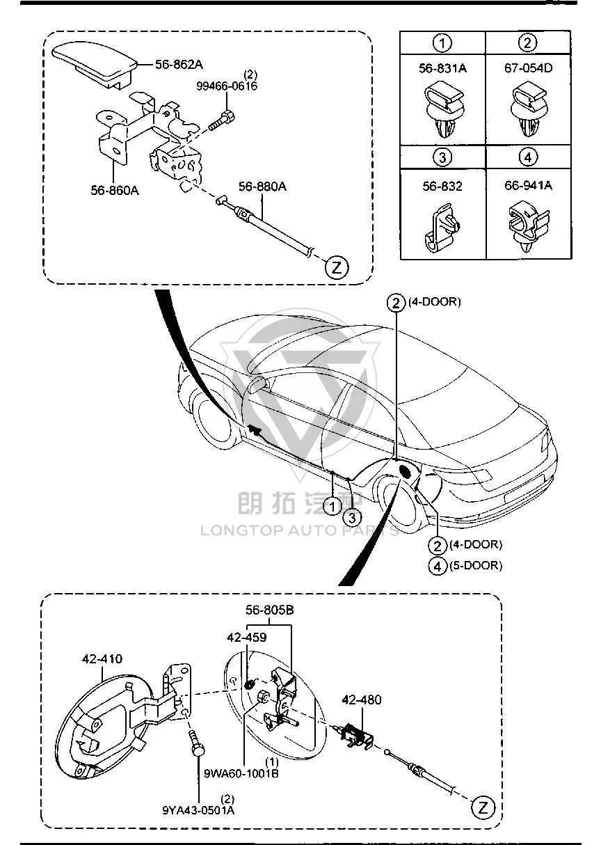 Fuel Tank Filler Cap GS1D4-2410B GS1D42410B for Mazda Mazda6
