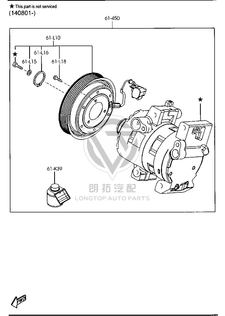 Air Conditioning Pump GV7D6-1450A GV7D61450A for Mazda MAZDA6