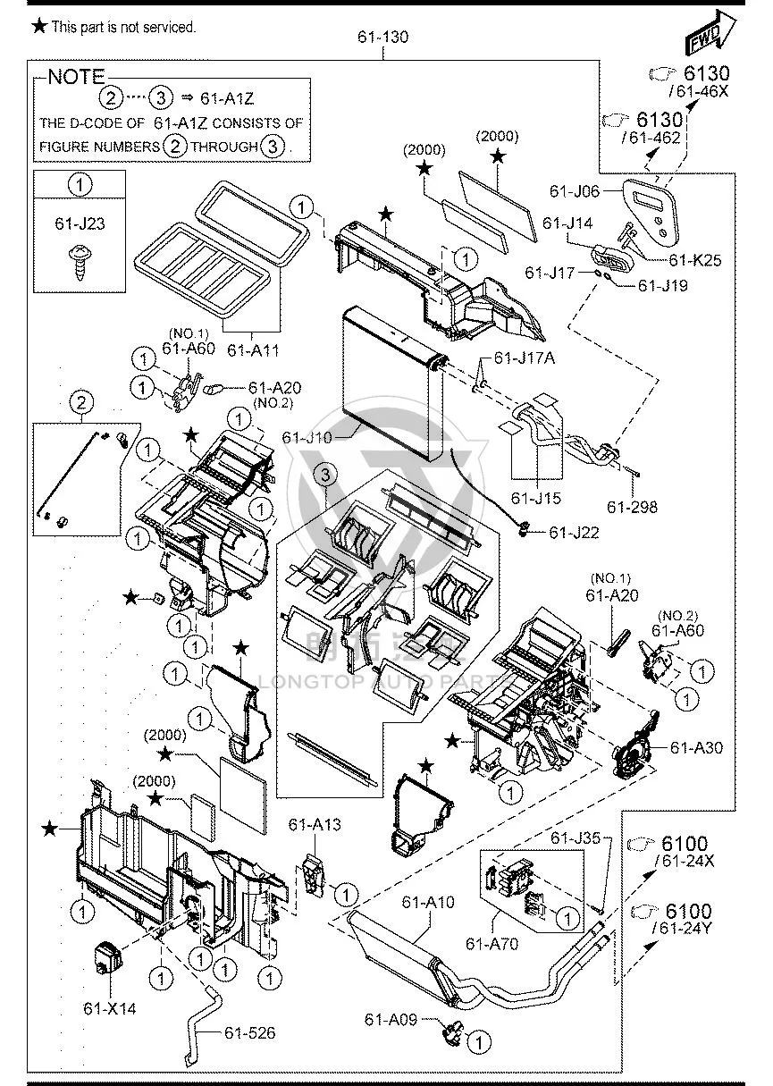Expansion Valve GV9B6-1J14 GV9B61J14 for Mazda Mazda6 Atenza