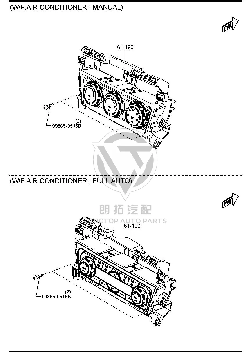 Air Conditioner Controller GV9S6-1190A GV9S61190A for Mazda CX-4