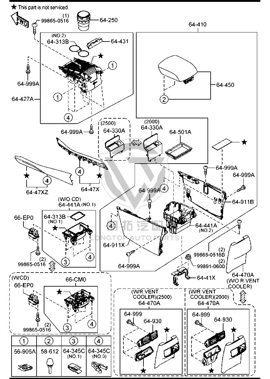 Electronic parking brake switch GV9S6-6EP0A GV9S66EP0A for Mazda CX-4