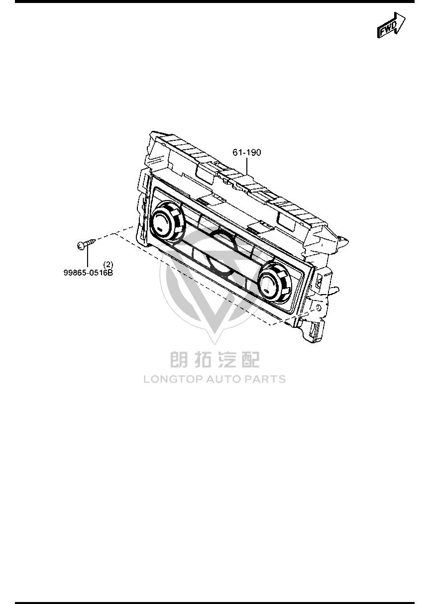 Air Conditioner Controller GW3A6-1190 GW3A61190 for Mazda Mazda6 Atenza