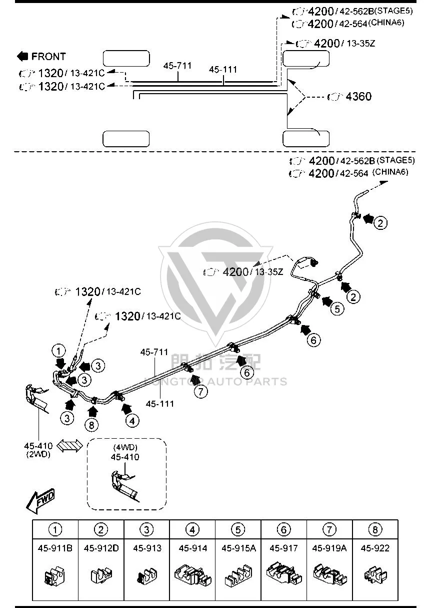 Fuel Tank Fuel Line GW3N4-5110 GW3N45110 for Mazda CX-4