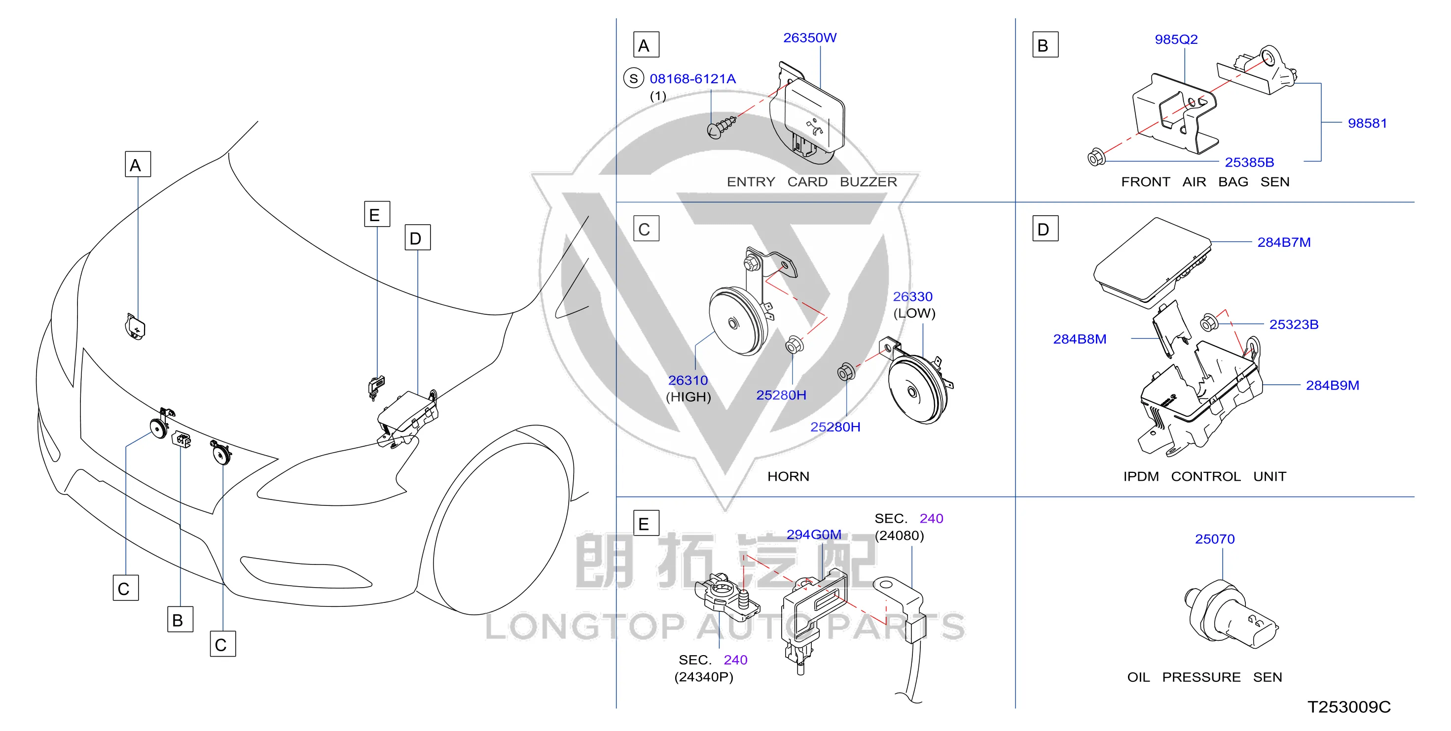 Front Airbag Sensor K8581-3RA0A K85813RA0A for Nissan