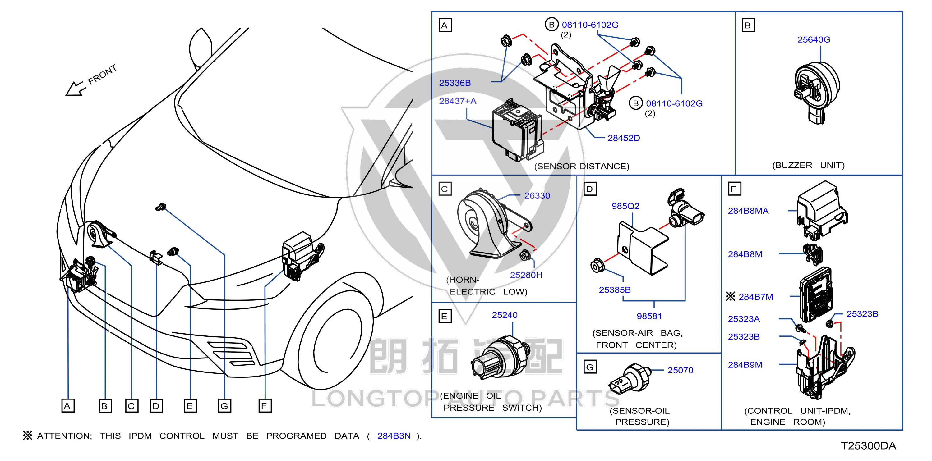 Front Airbag Sensor K8581-5RA0A K85815RA0A for Nissan